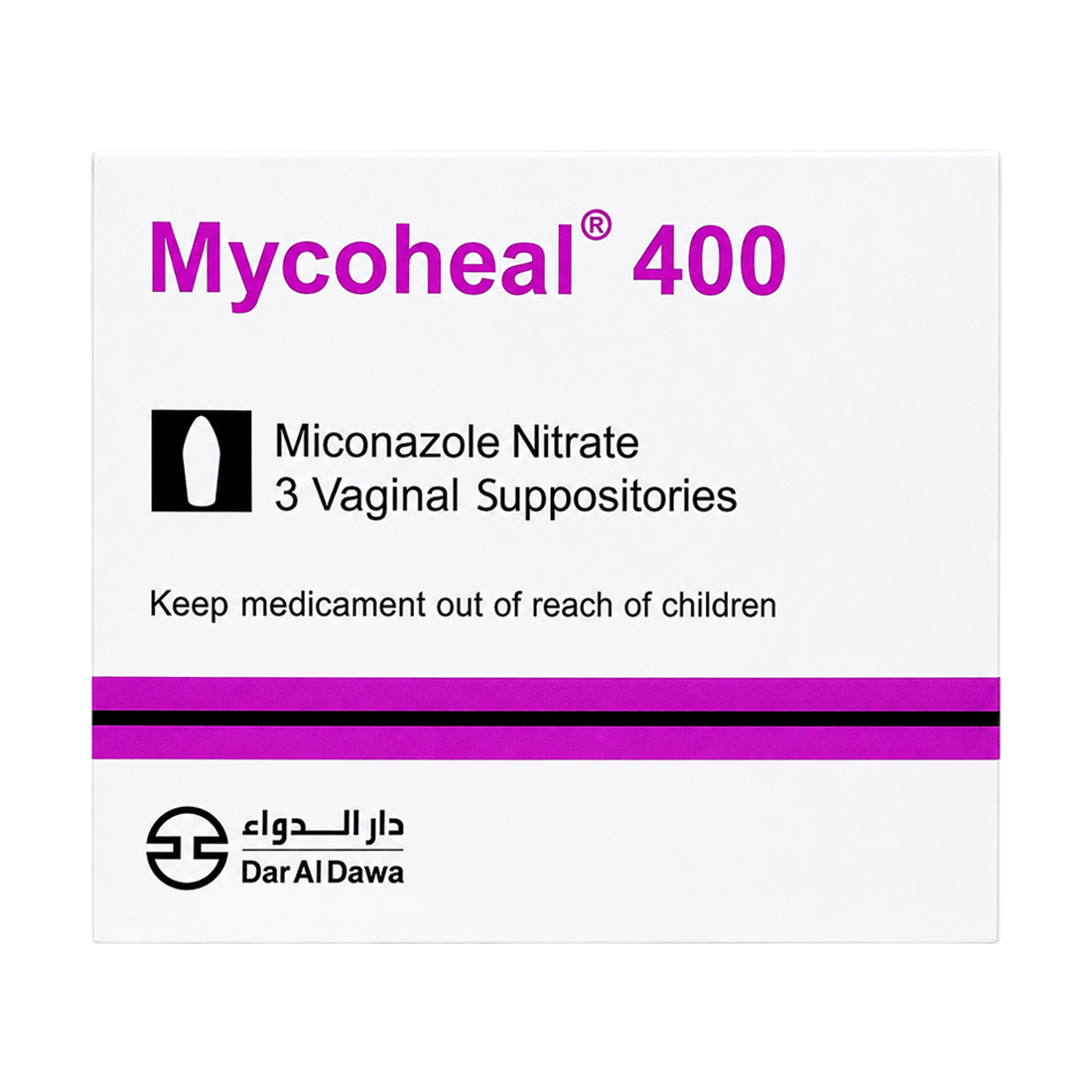 مايكوهيل 400 مجم 3 تحاميل مهبليه