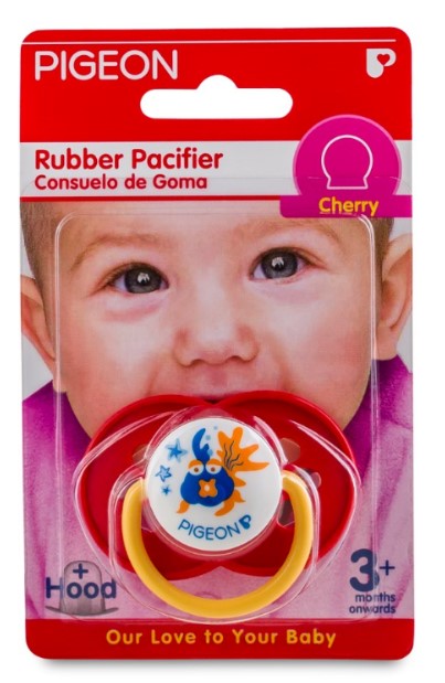 Pigeon Cherry Shaped Rubber Pacifier - Red