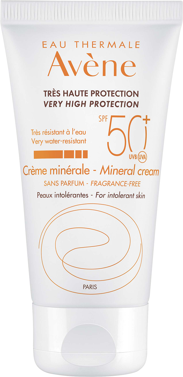 أفين كريم واقى شمس معدني غير معطر SPF 50 50 مل