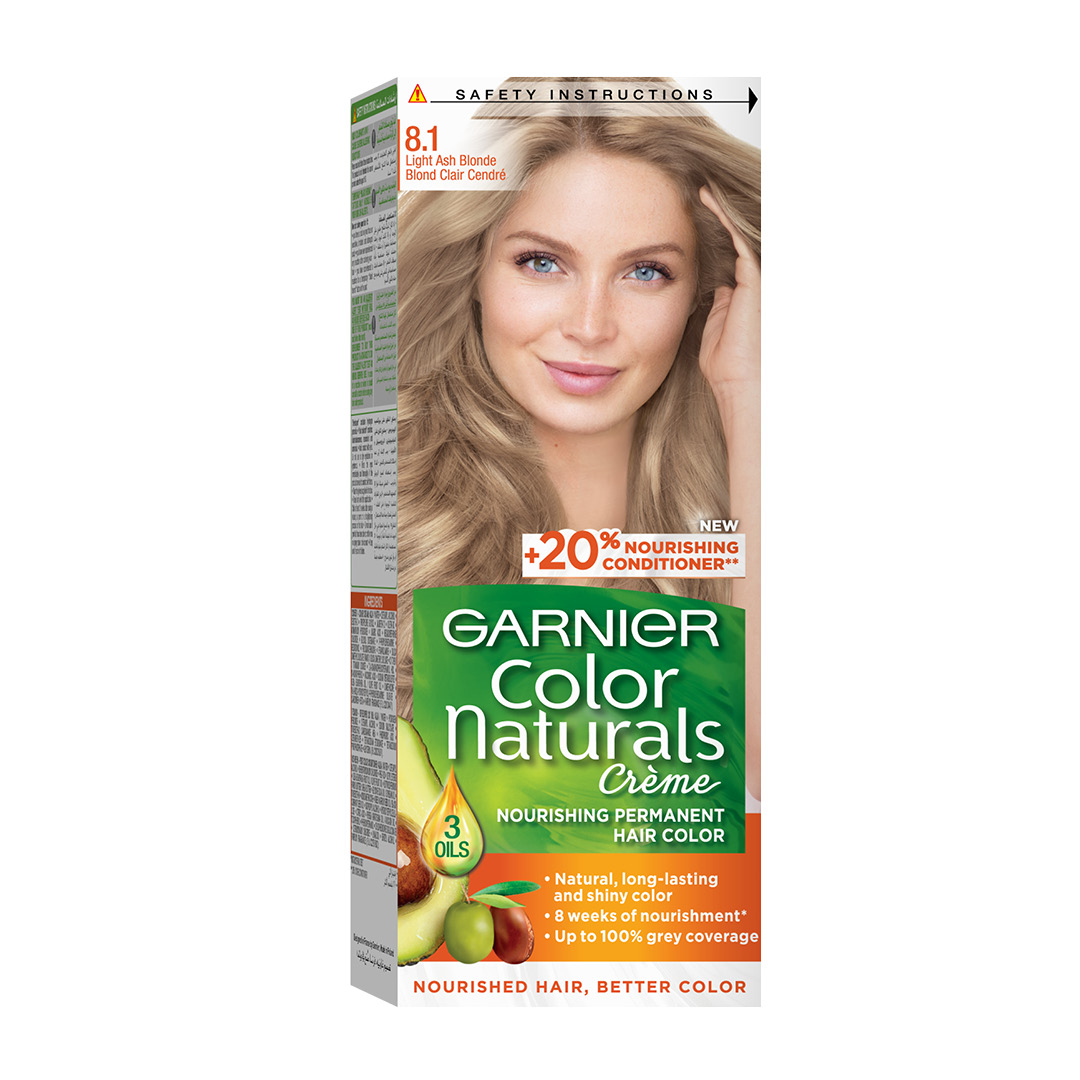 Garnier Color Naturals Creme Hair Color Light Gray Blond 8.1