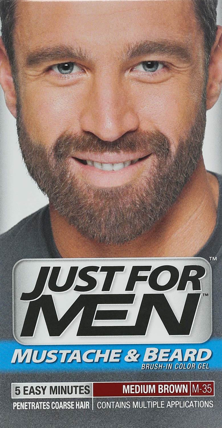 Just-For-Men Hair Color for Moustache & Beard Medium Brown 2730
