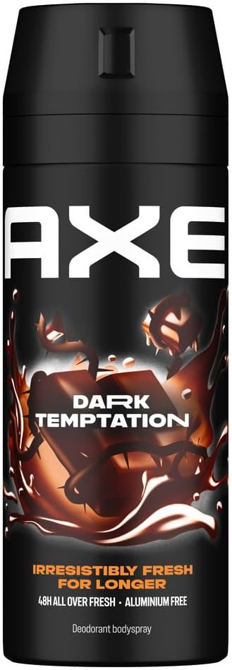 AXE Men Deodorant Body Spray, Dark Temptation, 150ml