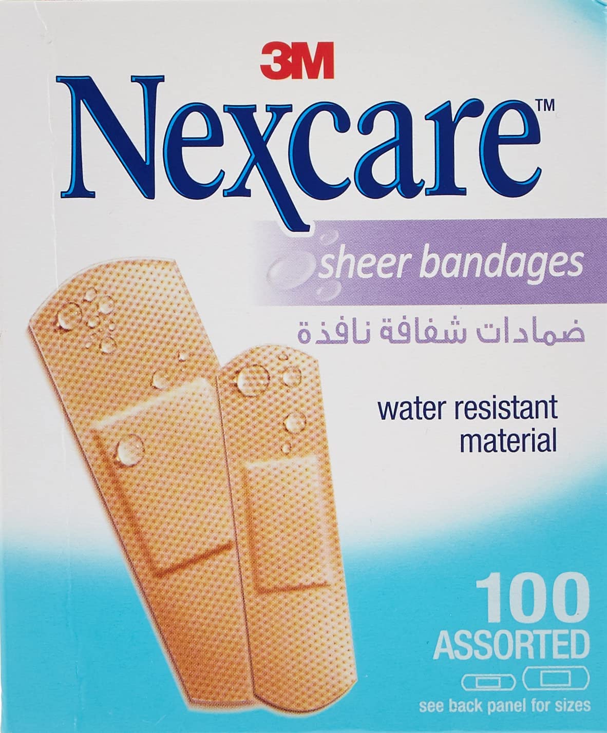 Nexcare Sheer Bandages Assorted 100pcs 658-100 3m