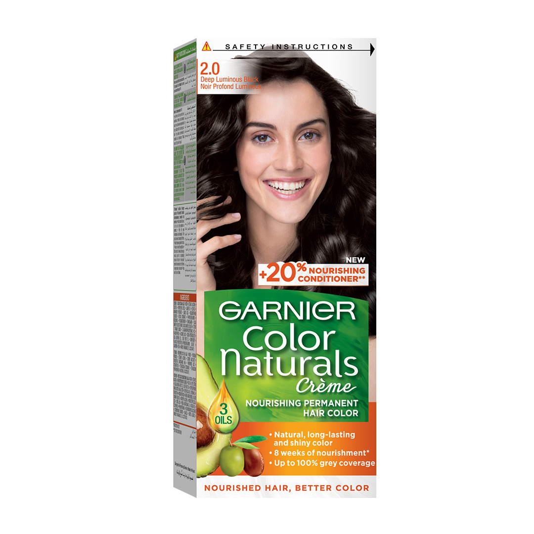 Garnier Color Naturals Creme Hair Color Luminous Black 2