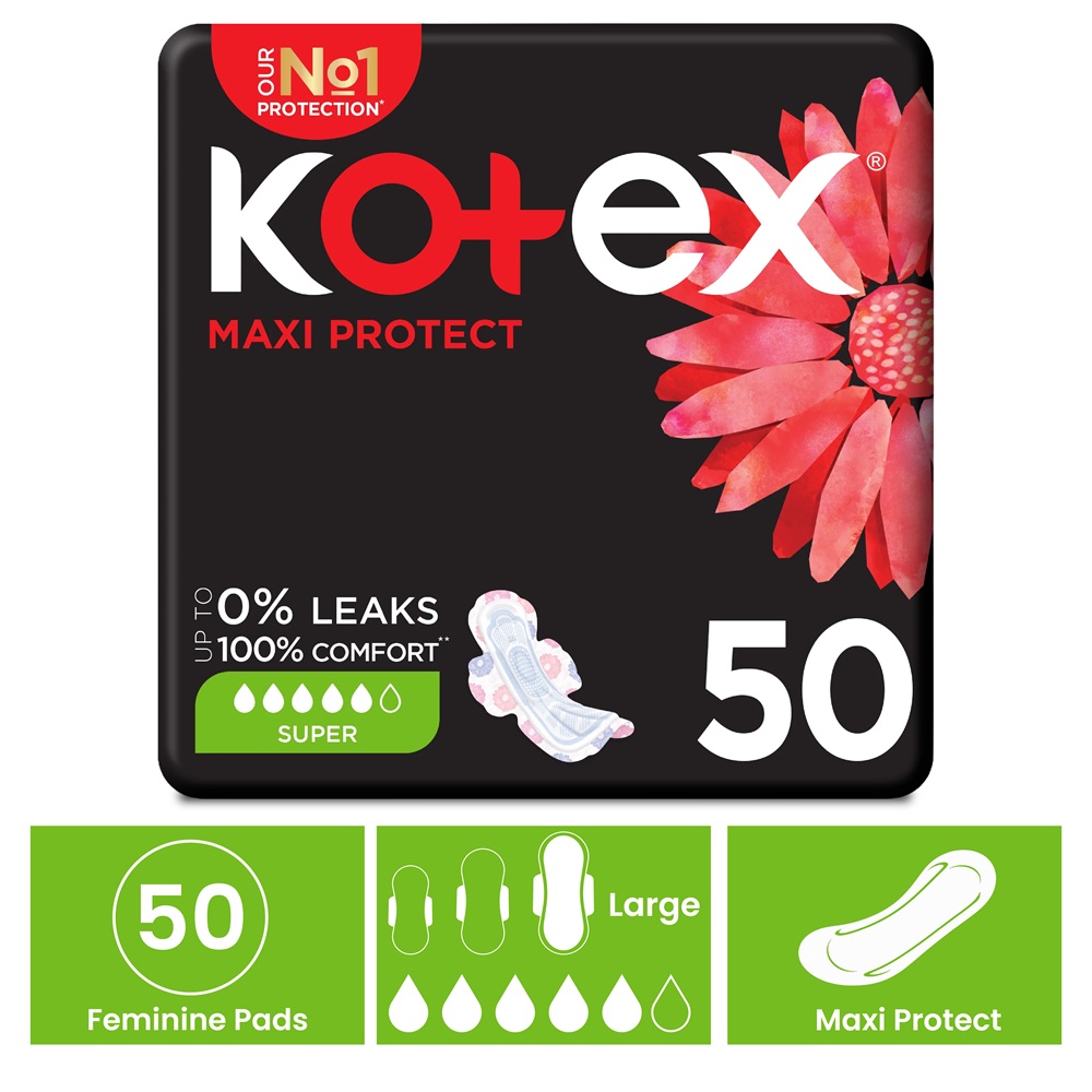 Kotex Feminine Napkin With Wings 50 Pcs