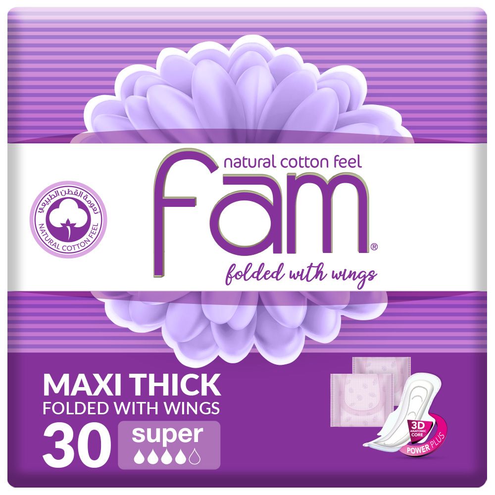 Fam Female Napkins Super Absorption Economic 30 pcs
