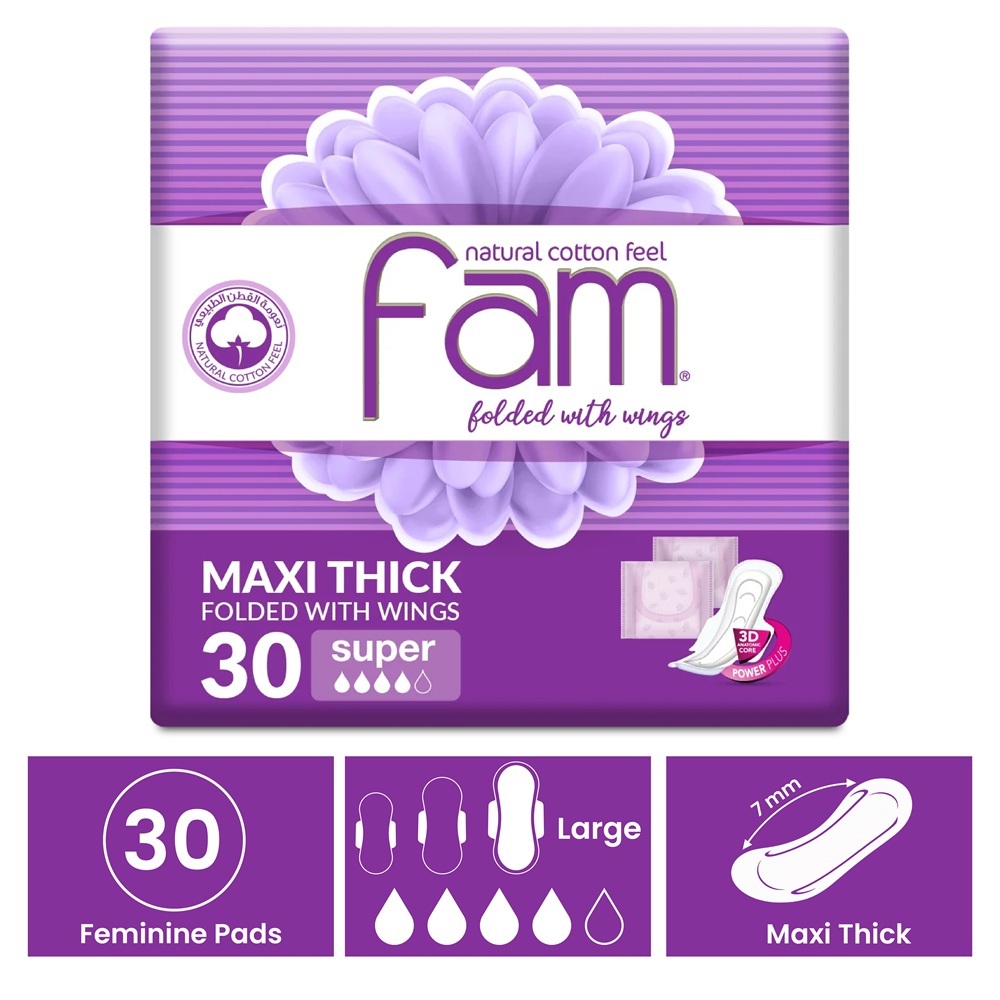 Fam Female Napkins Super Absorption Economic 30 pcs
