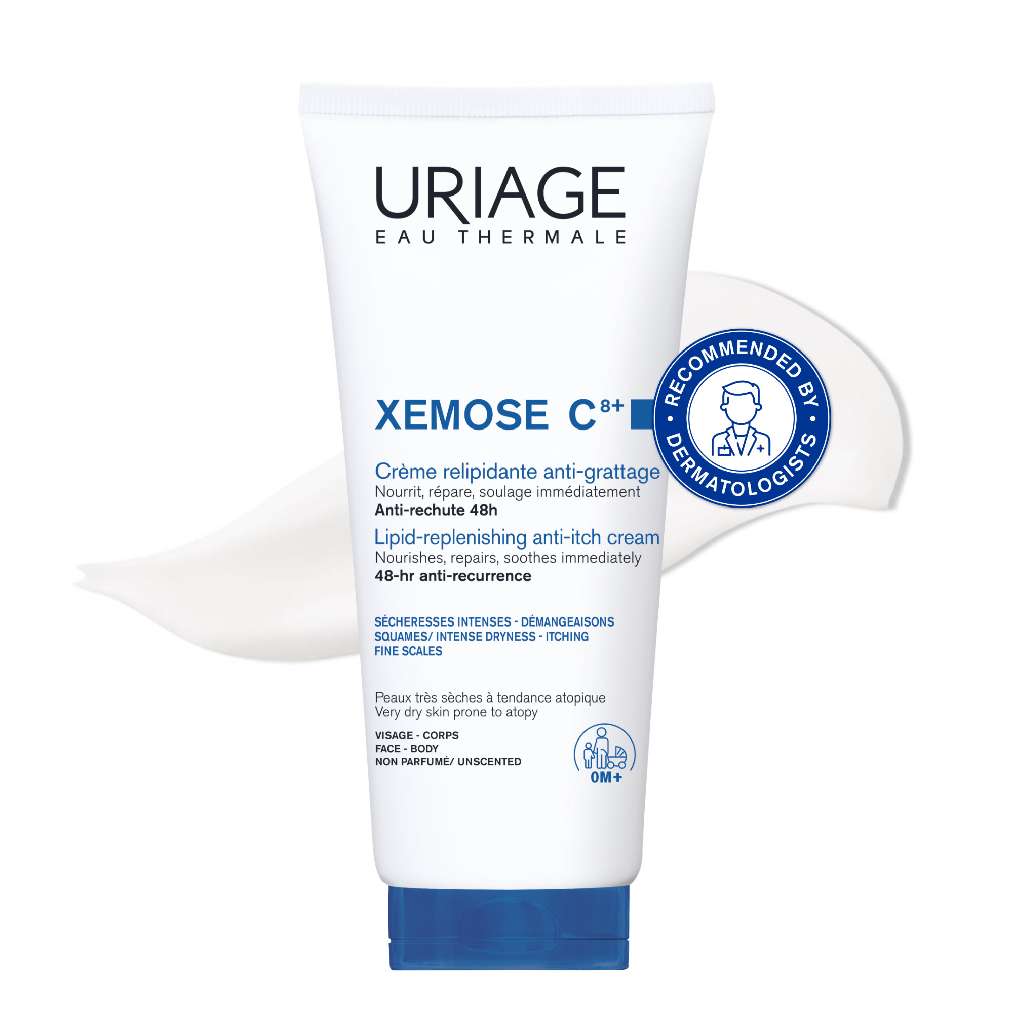 URIAGE XEMOSE C8+ Anti-irritation cream for dry skin & eczema with SHEA BUTTER 200ML