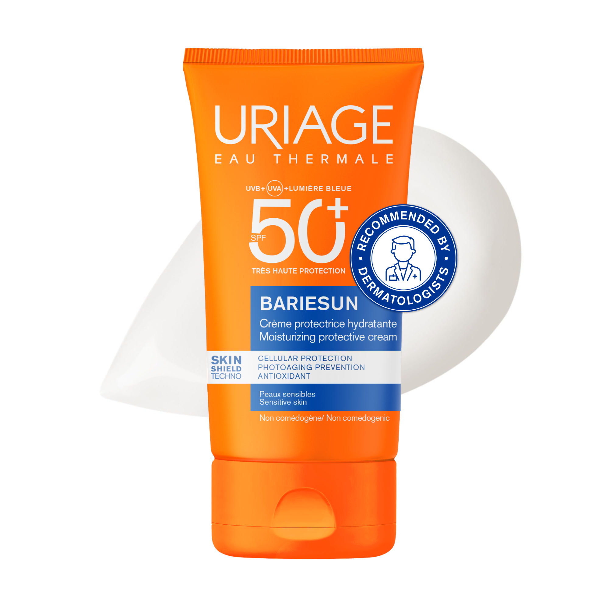 URIAGE Bariesun Moisturizing Sunscreen SPF50+ cream for face with Vitamin E 50ML