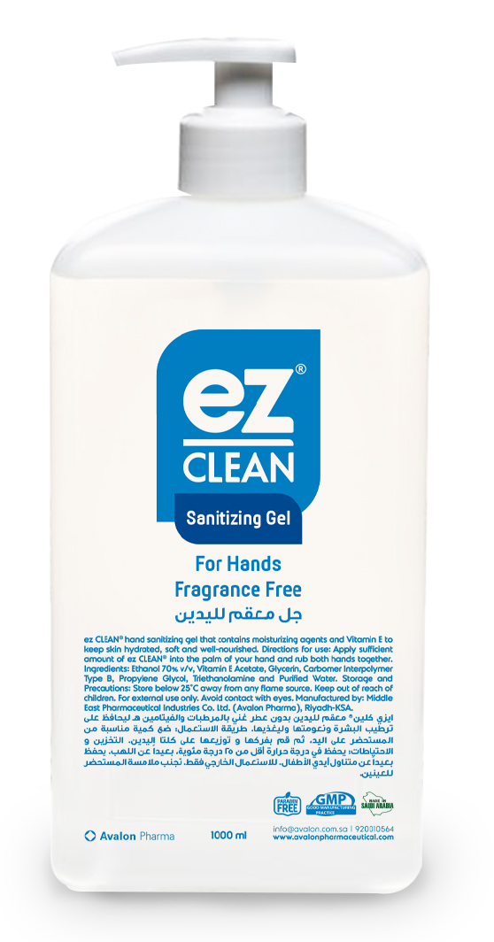 Ez Clean Hand Sanitizer Lemon Fragrance