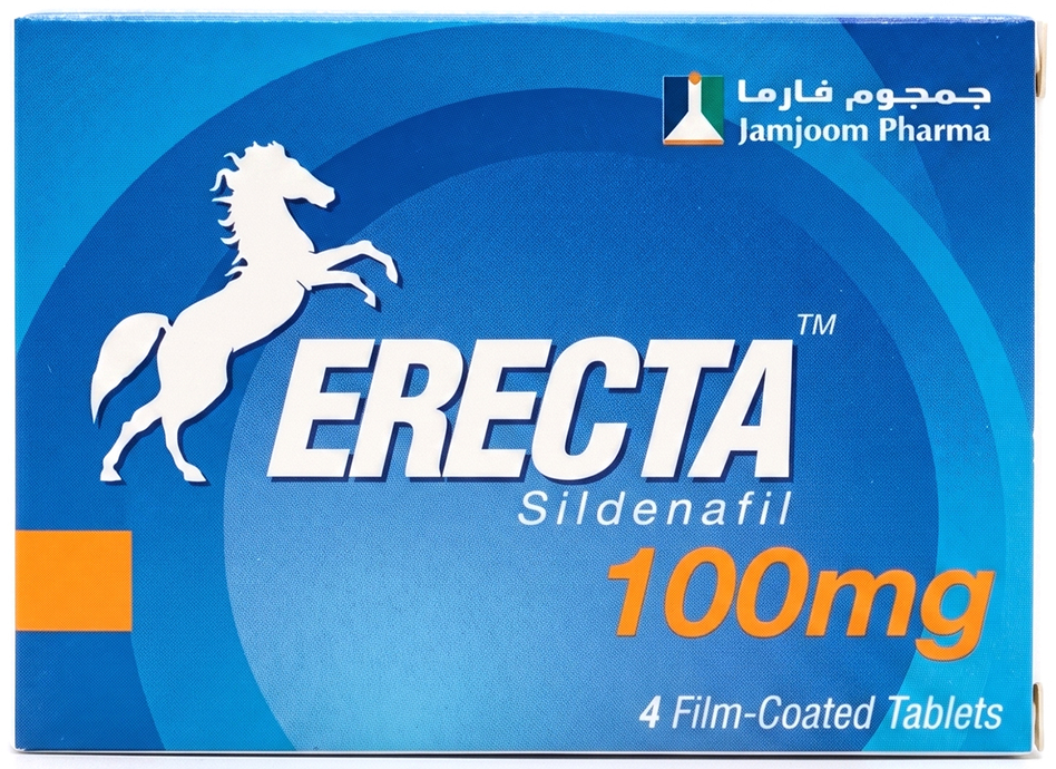 Erecta Sildenafil 100 mg - 4 Tablets