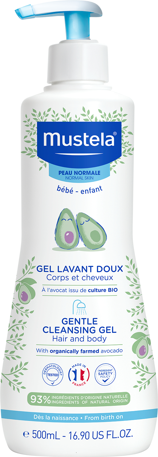 Mustela Bebe Gentle Cleansing gel 500 ml