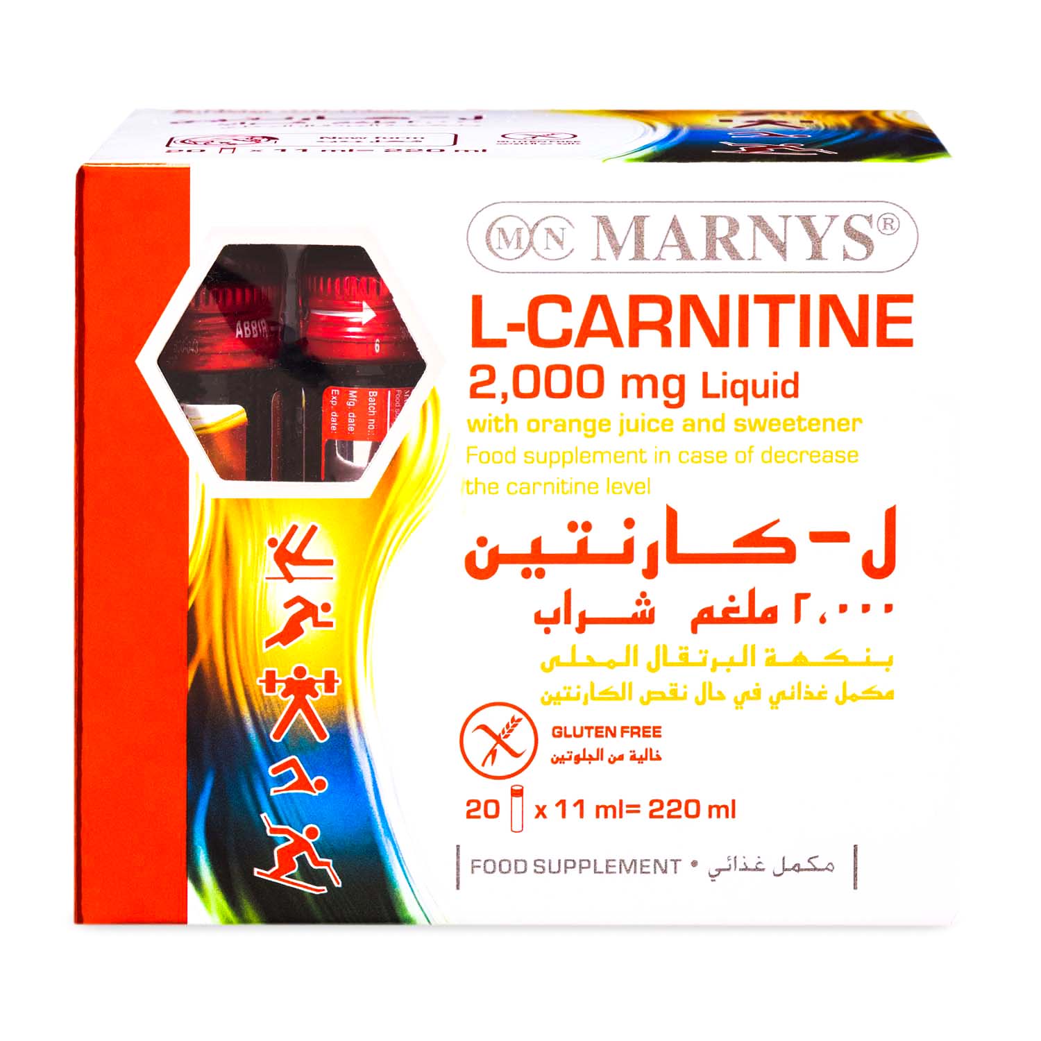 l carnitin 2000 mg Marnys L-Carnitin 2000 mg 20 Drinkable Vials