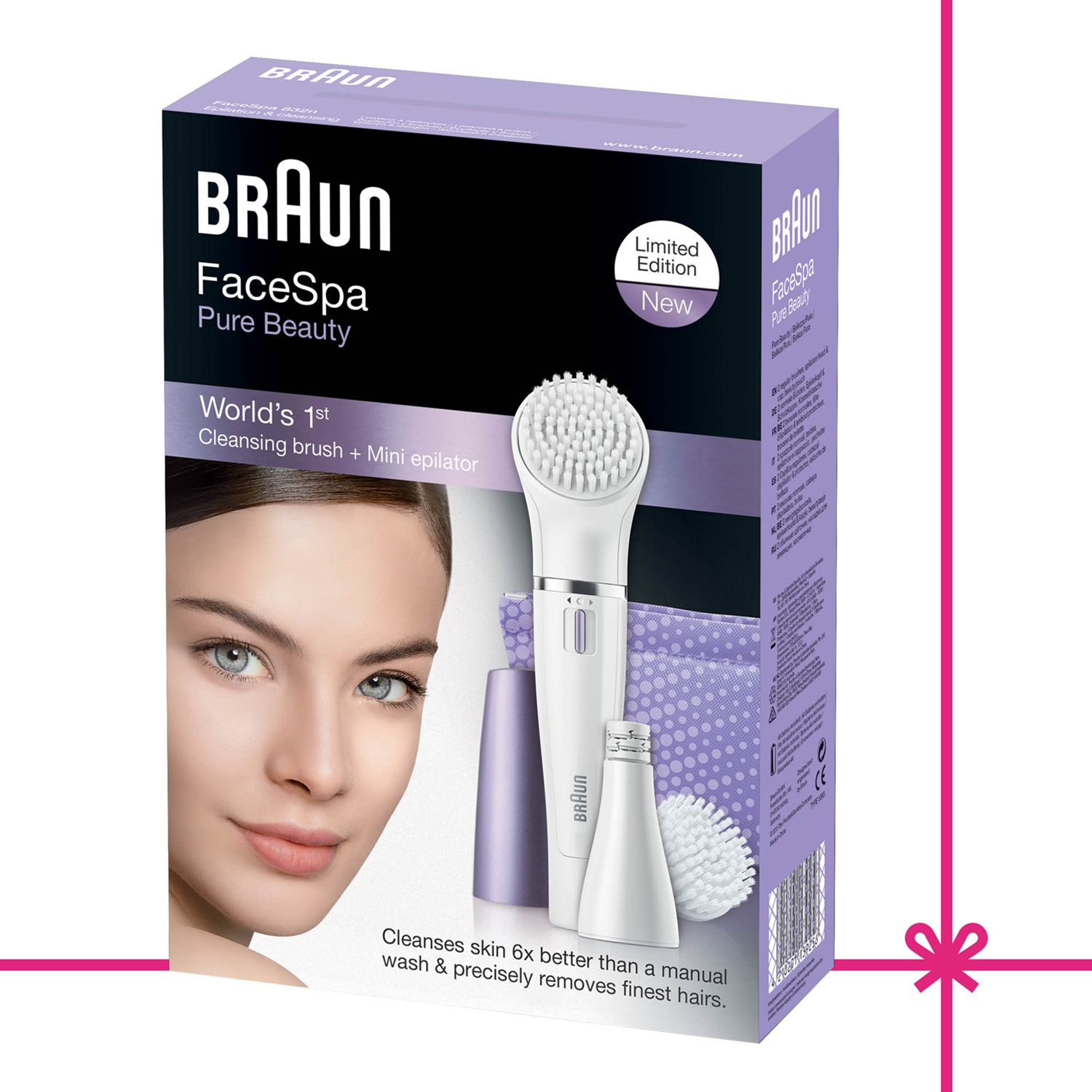 Braun FaceSpa Pure Beauty Cleansing Brush 832N Nahdi Braun facespa pure beauty cleansing brush 832n nahdi
