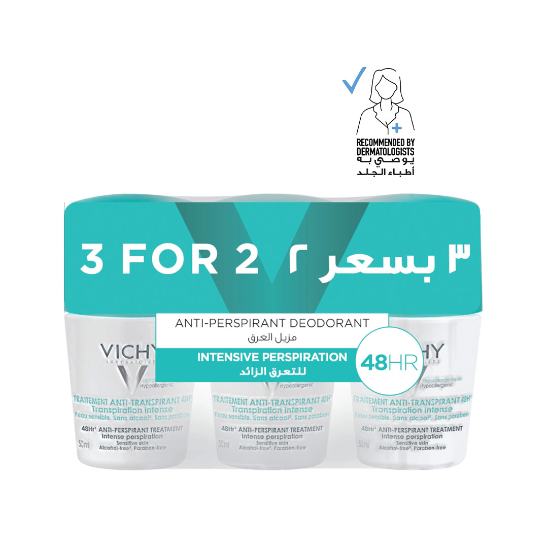 Vichy Roll On Intensive Perspiration 2 1 Free 50 ml