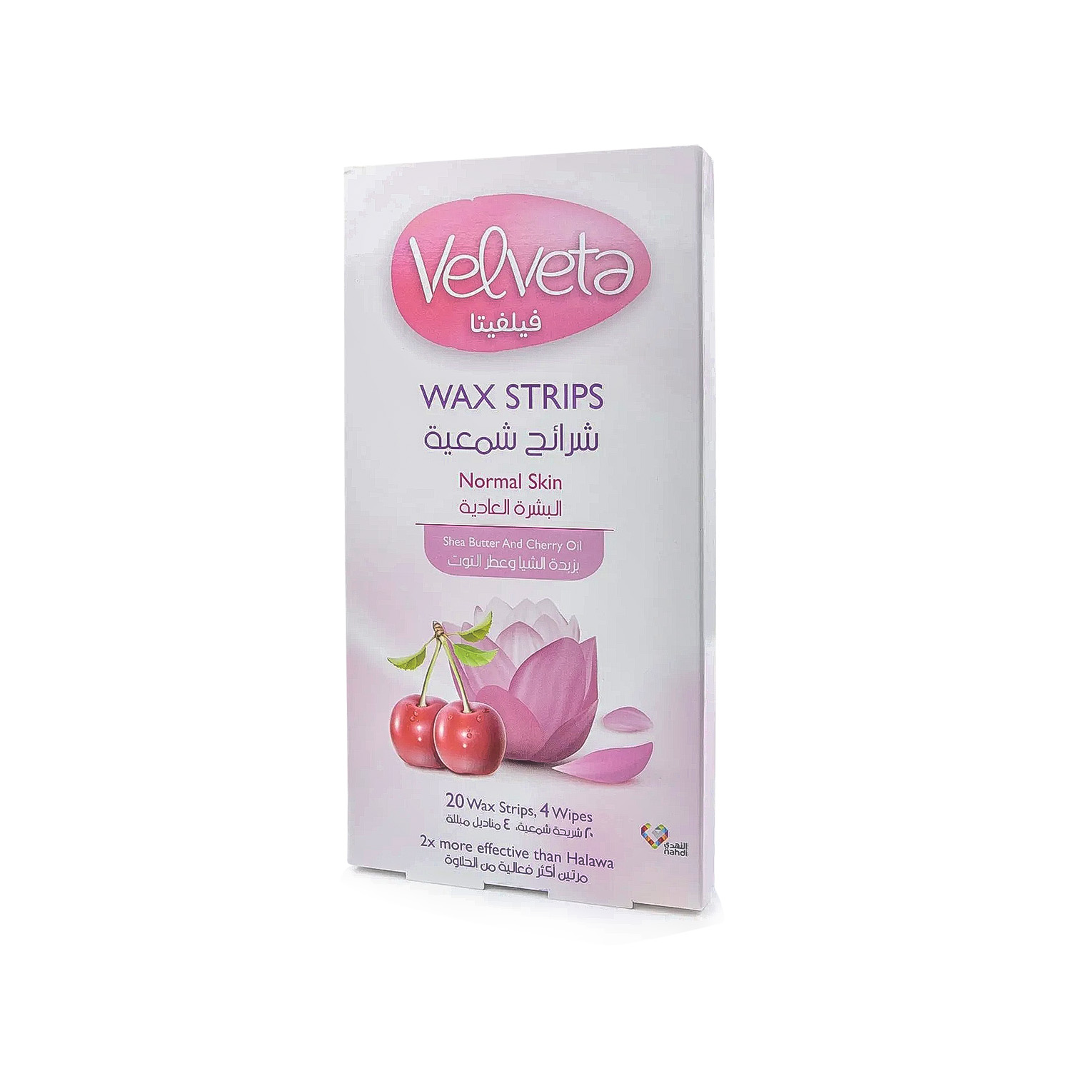 Velveta Body Wax Strips Normal Skin Shea - 20 Strips