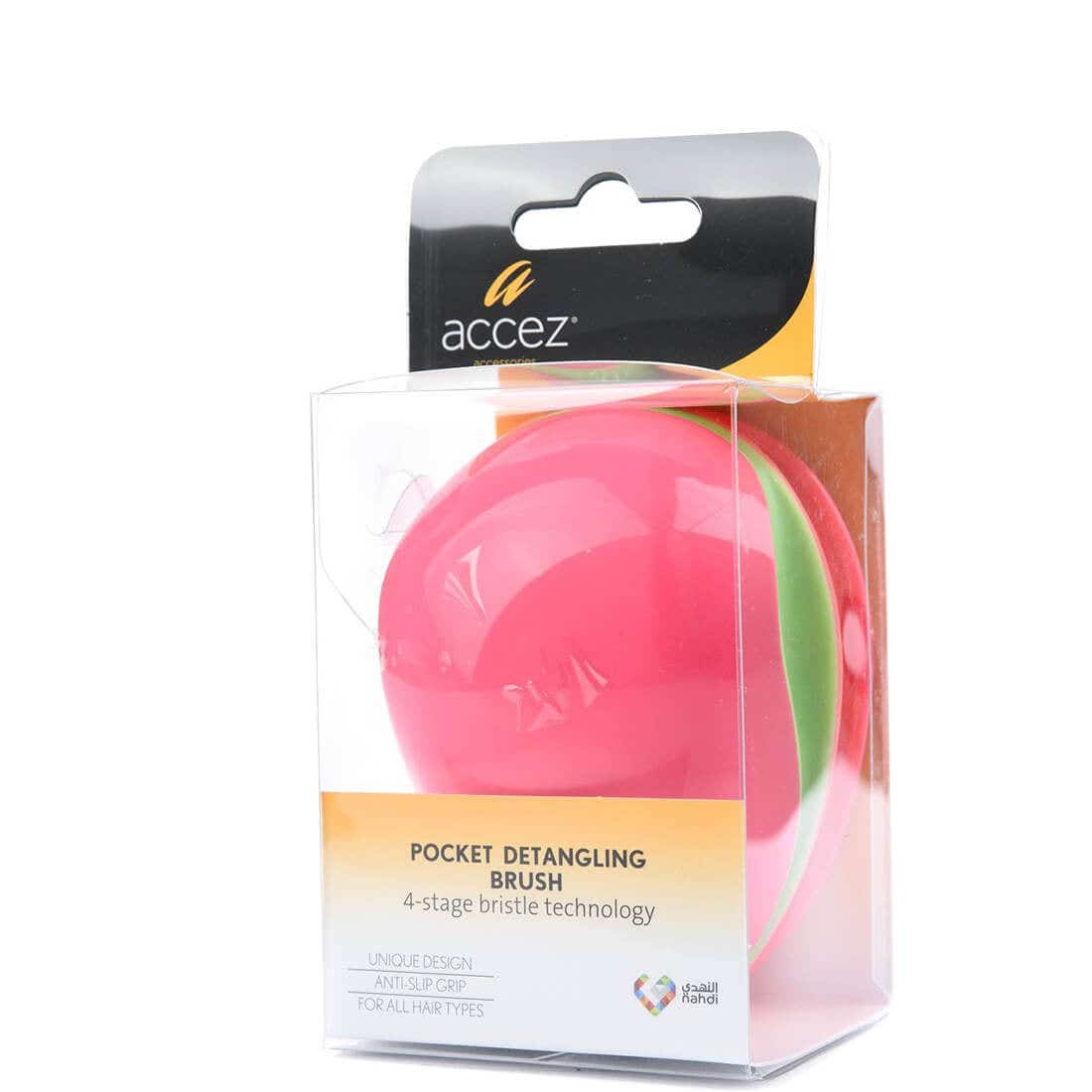 Accez Detangling Brush Kids Pink