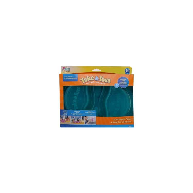 Take&Toss Double Duty Plates 4 pcs