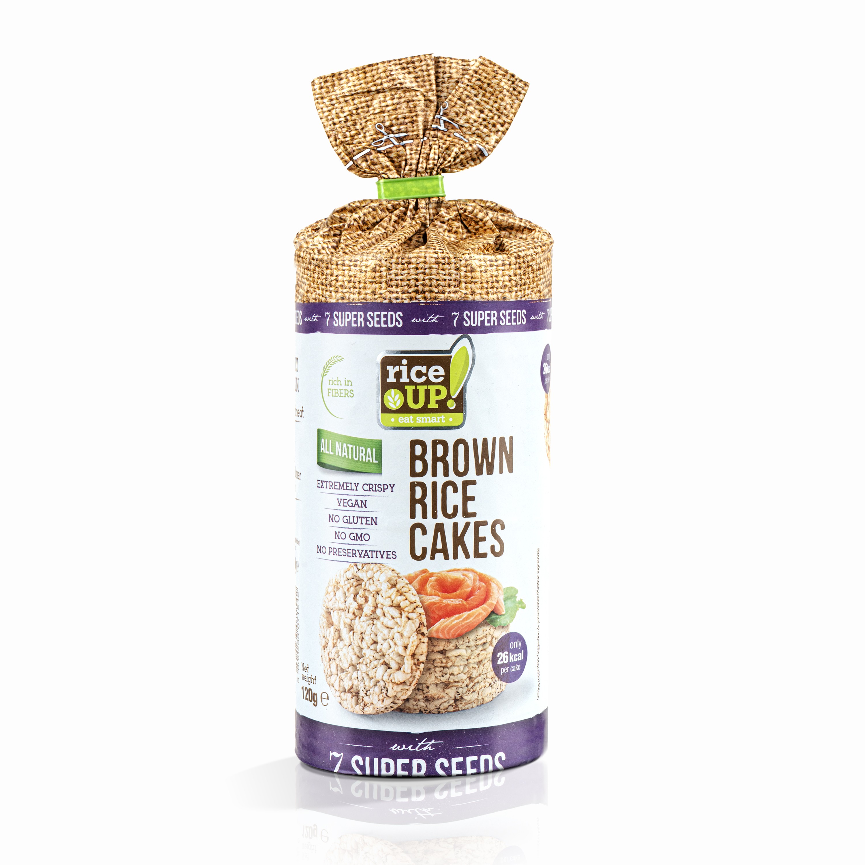 Rice Up whole grains Brown Rice Cakes 7 Super Seeds 120 gm