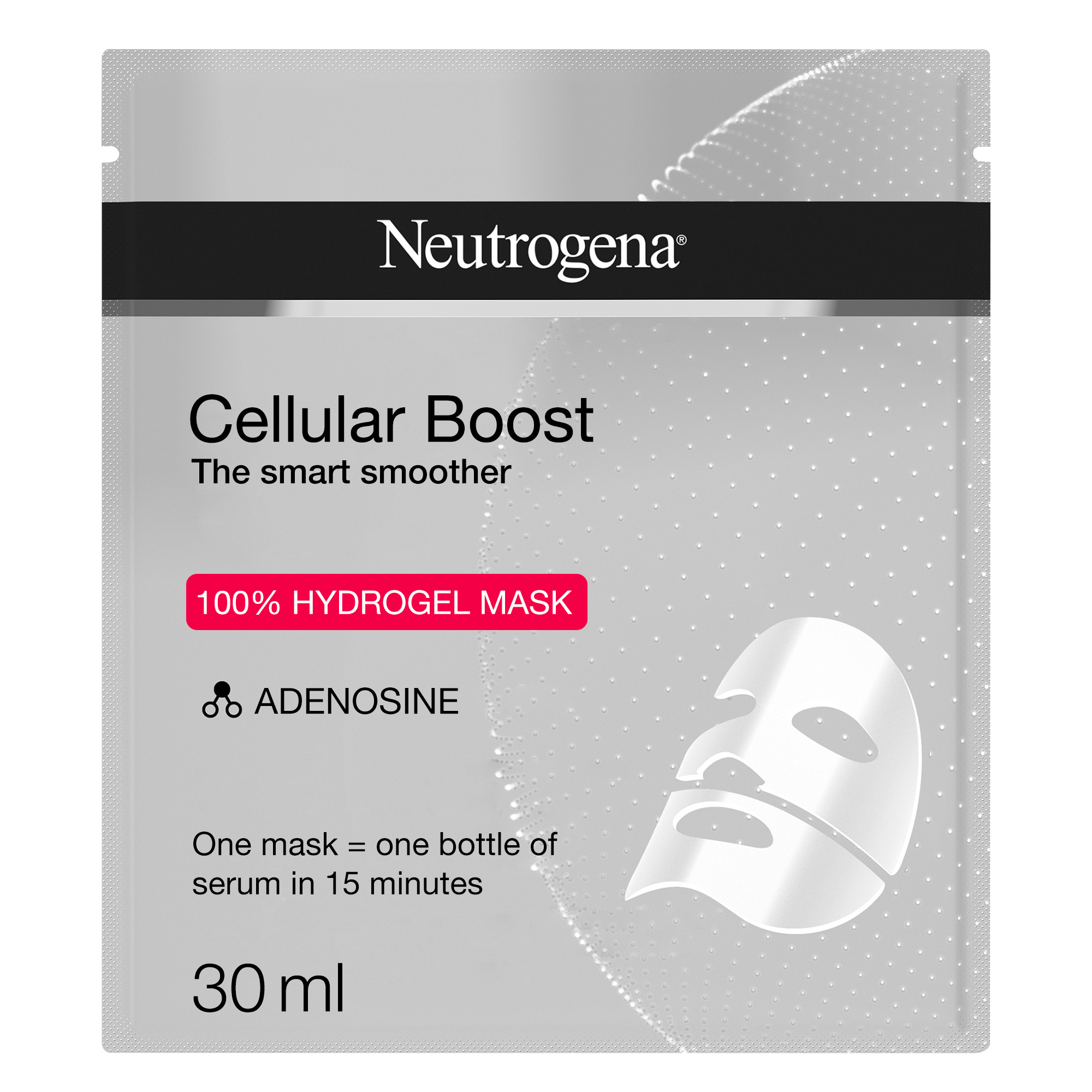 Neutrogena Timeless Boost The Fine Line Smoother Hydrogel Recovery Facial Sheet Mask 1 Per Pack 30 ml