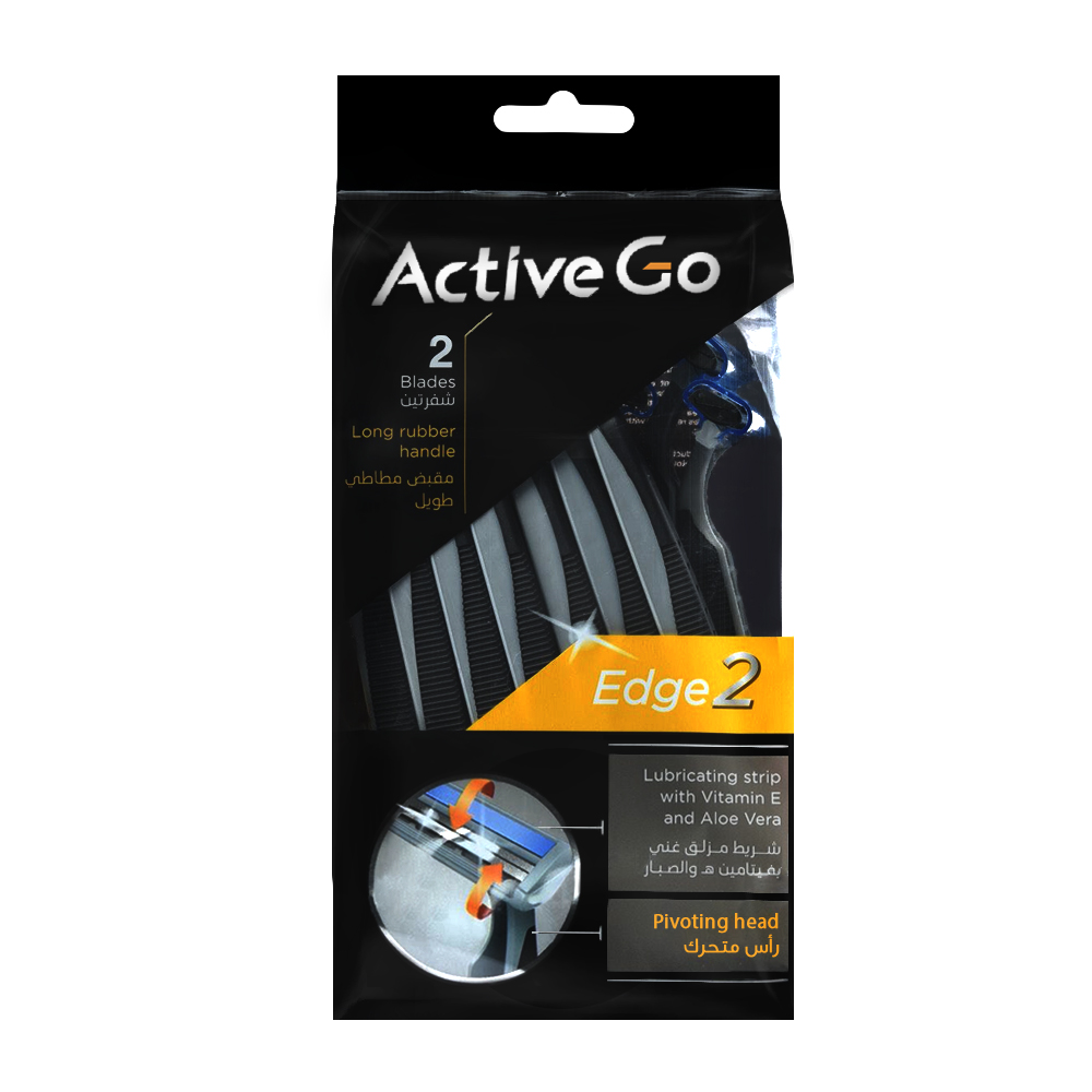 اكتيف جو ماكينة حلاقة شفرتين 14 قطع