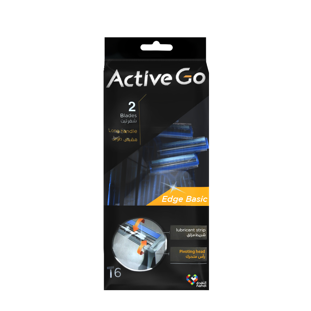 اكتيف جو ماكينة حلاقة شفرتين 6 قطع