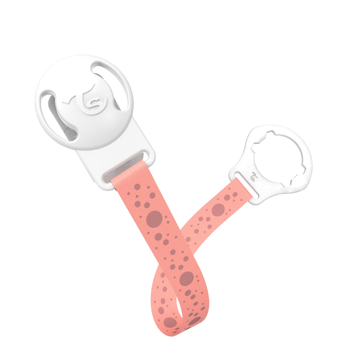 Twistshake Pacifier Clip Pastel Peach