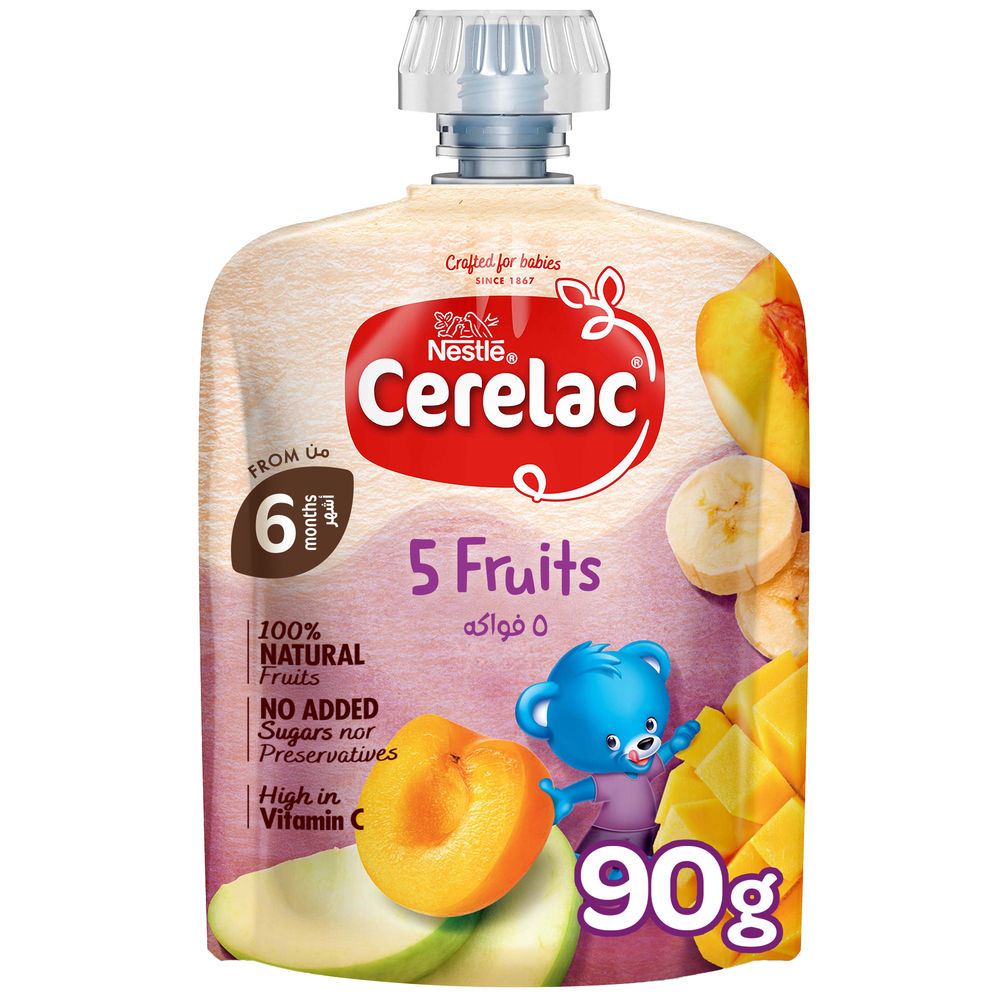 سيريلاك - طعام أطفال ٦ فواكه 90 جم - 6 شهور+