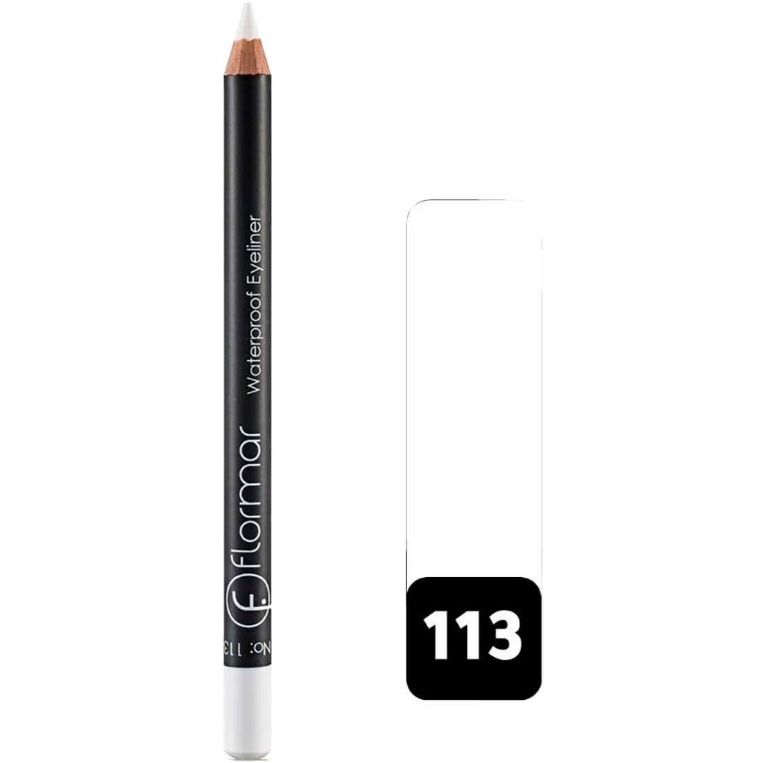 Flormar Waterproof Eyeliner Pencil 113- White