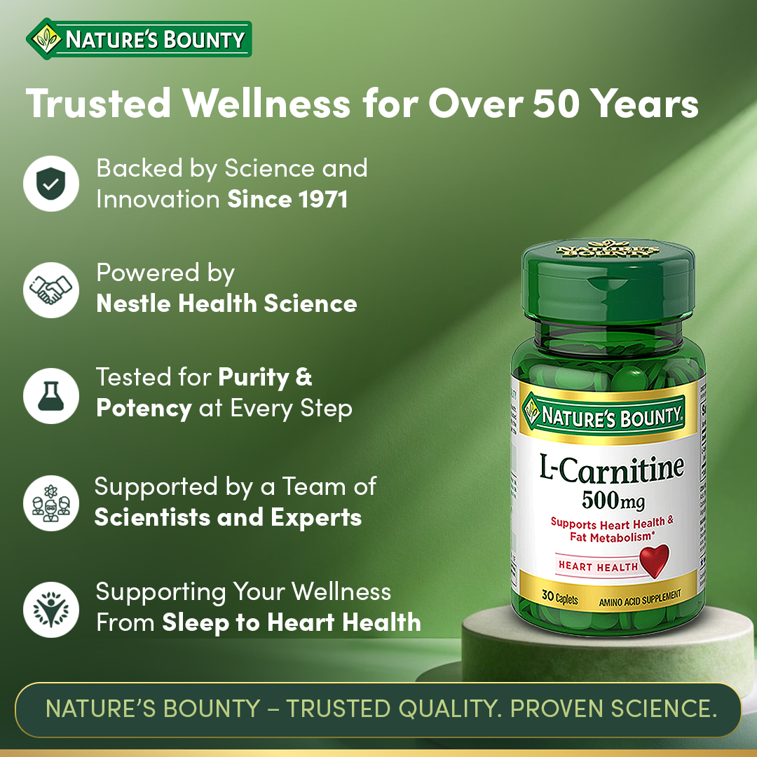 nature's bounty l-carnitine review Nature's Bounty L-Carnitine 500 Mg - 30 Tablets