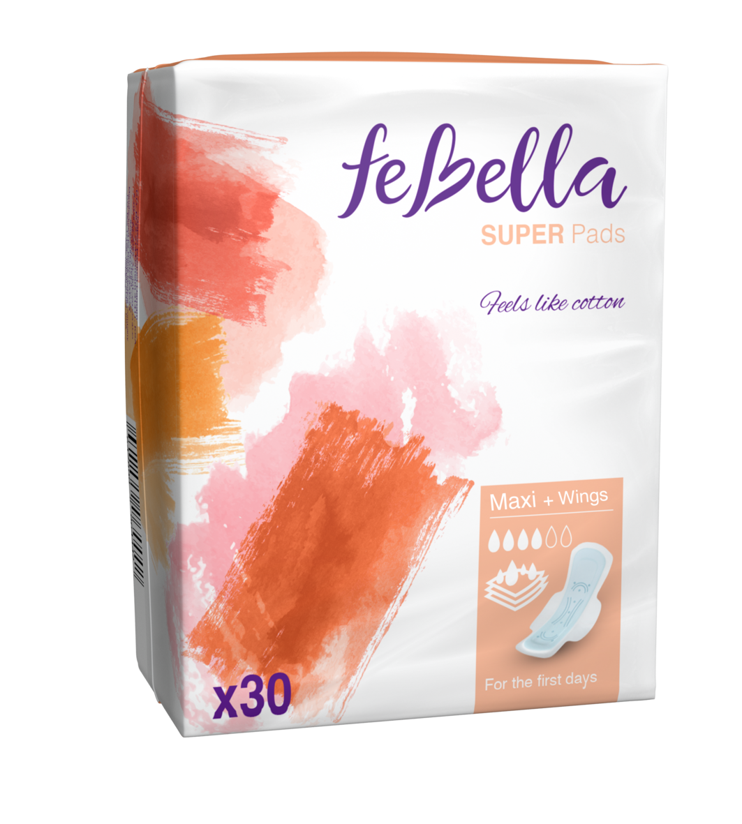 Febella Sanitary Pads - Super - 30Pcs