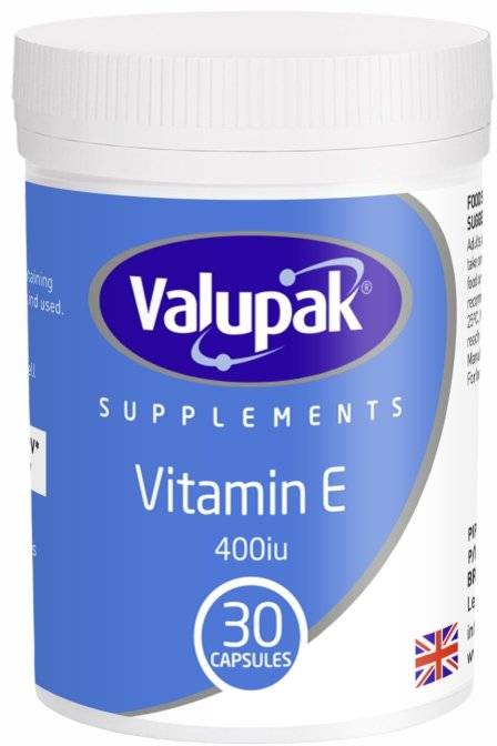 Valupak Vitamin E 400 IU - 30 Capsules