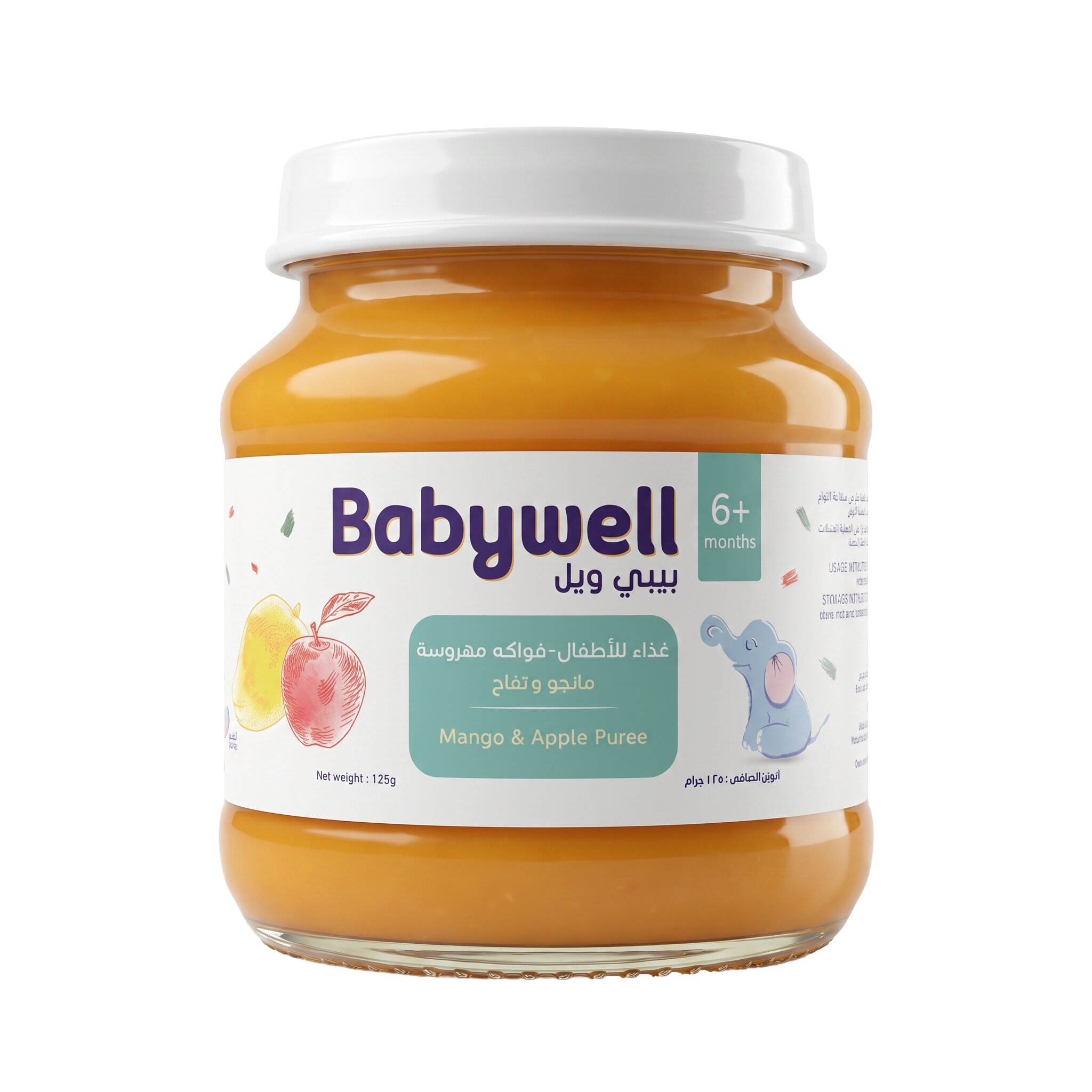 Babywell Baby Food Mango And Apple 125g