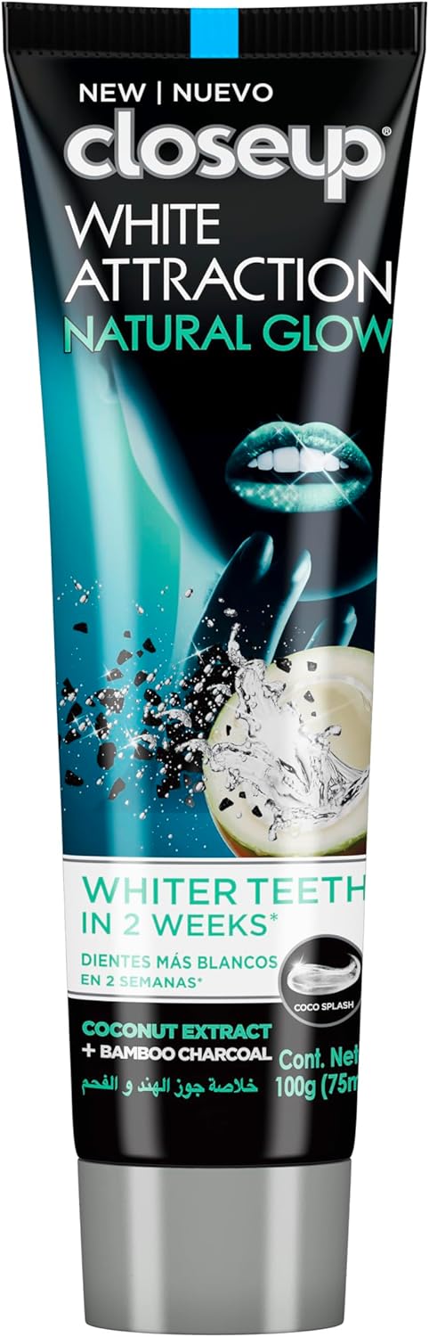 Closeup Natural Attraction Gel Toothpaste, Coconut Extract & Bamboo Charcoal,  75ml
