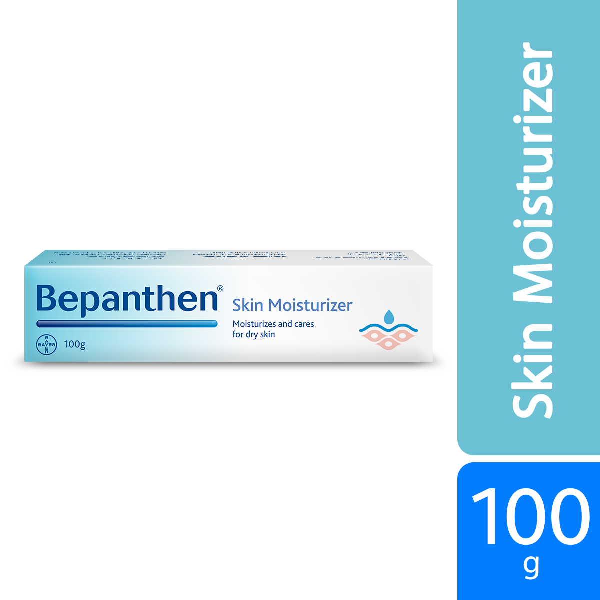 Bepanthen Cream 5% 100g – Large Dexpanthenol Skin Cream for Everyday Care of Dry, Chapped & Sensitive Skin – Family Value Tube for Hands, Face & Body, 100g
