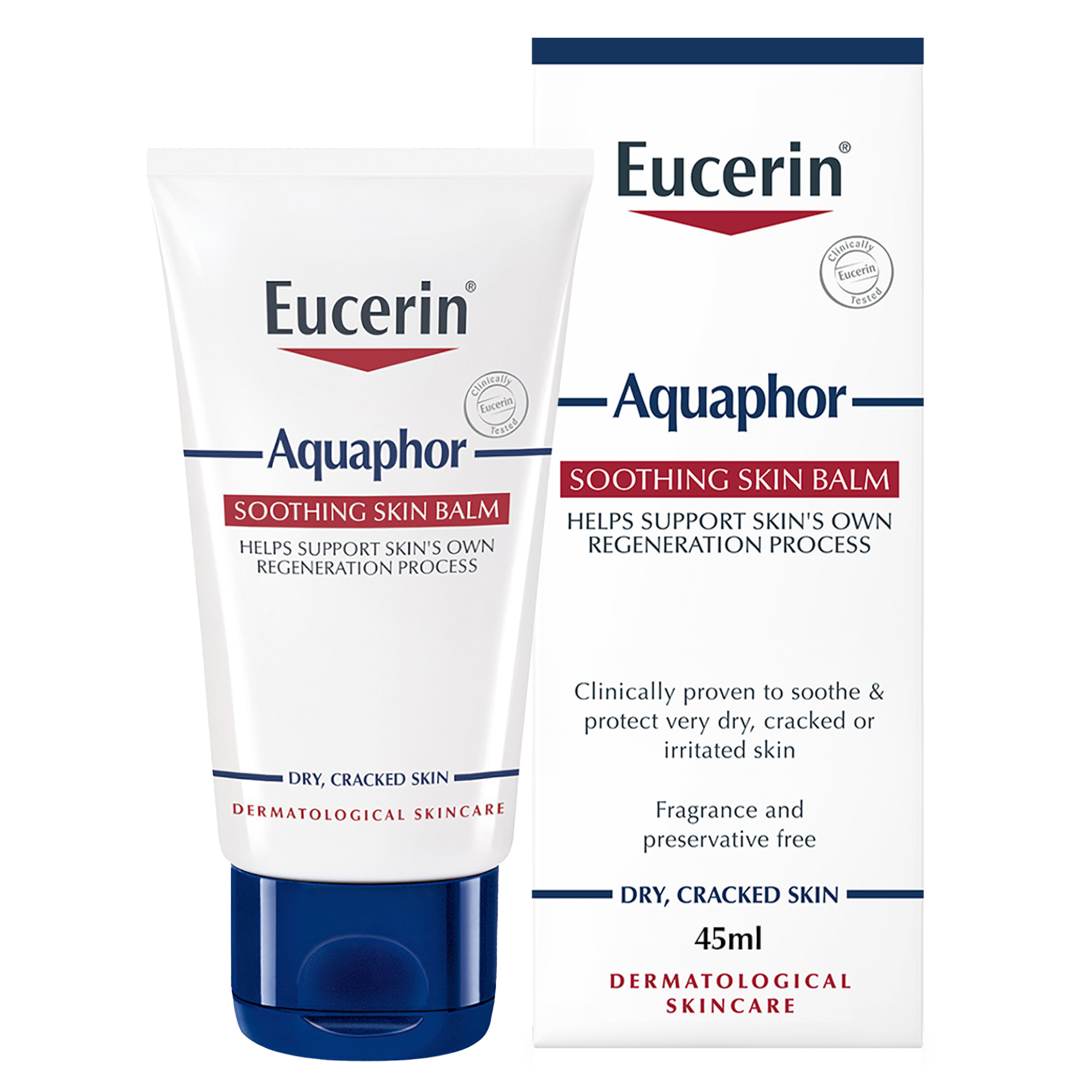 كريم للجسم Eucerin Aquaphor، يرطب ويرمم البشرة الجافة، ٤٥ مل
