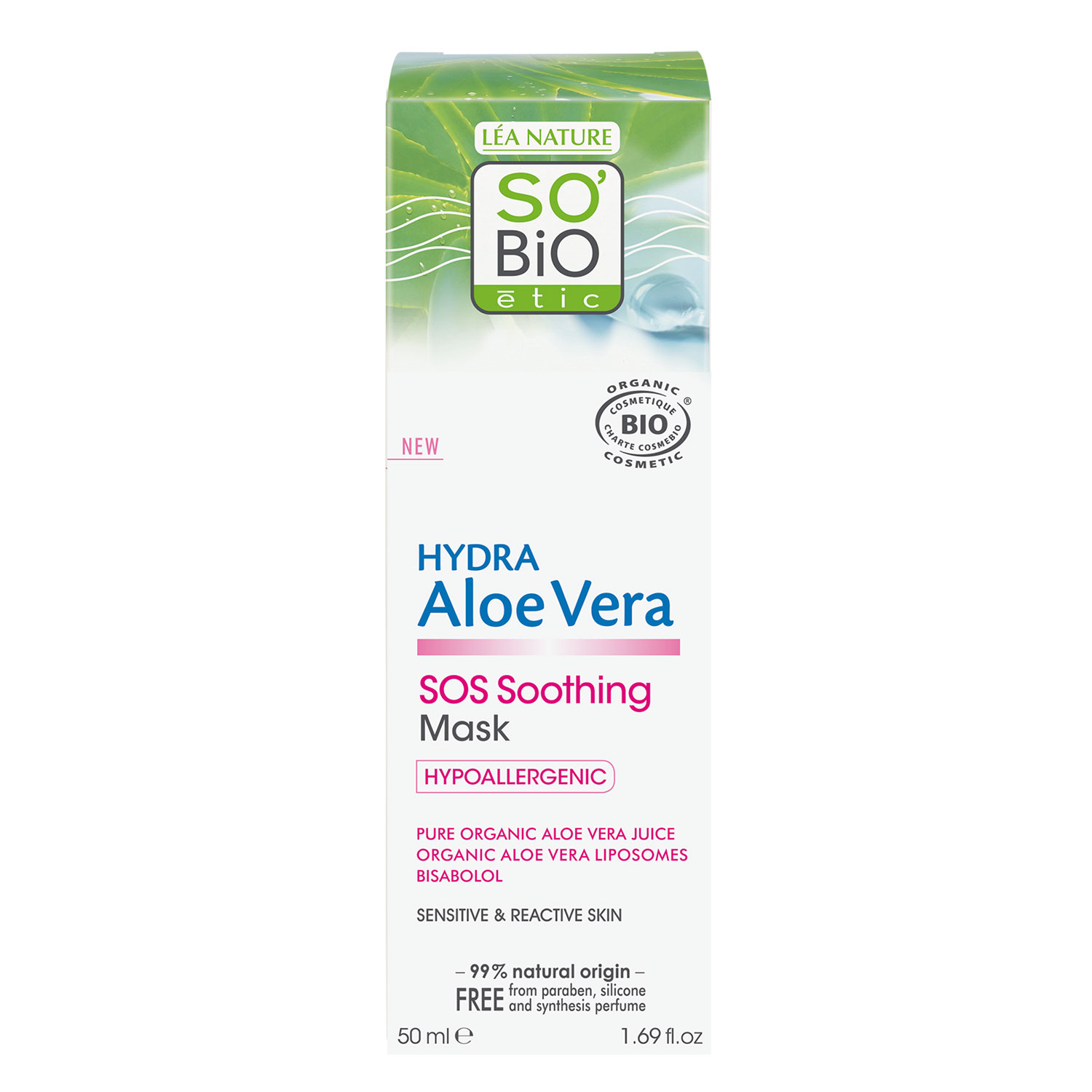 SO’BiO etic Organic Sos Soothing Mask 50 ml