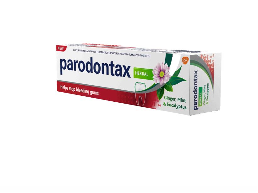 Parodontax Herbal Ginger & Mint Toothpaste 75ml, Daily Fluoride Gum-Health Toothpaste with a Naturally Inspired Herbal Flavour for Healthy Gums & Fresh Breath