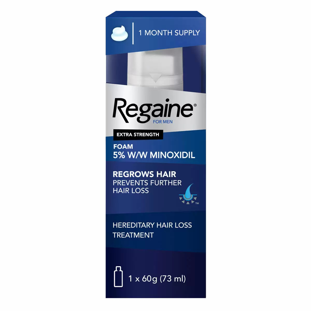 Regaine Men Topical Foam Spray 60 Gm