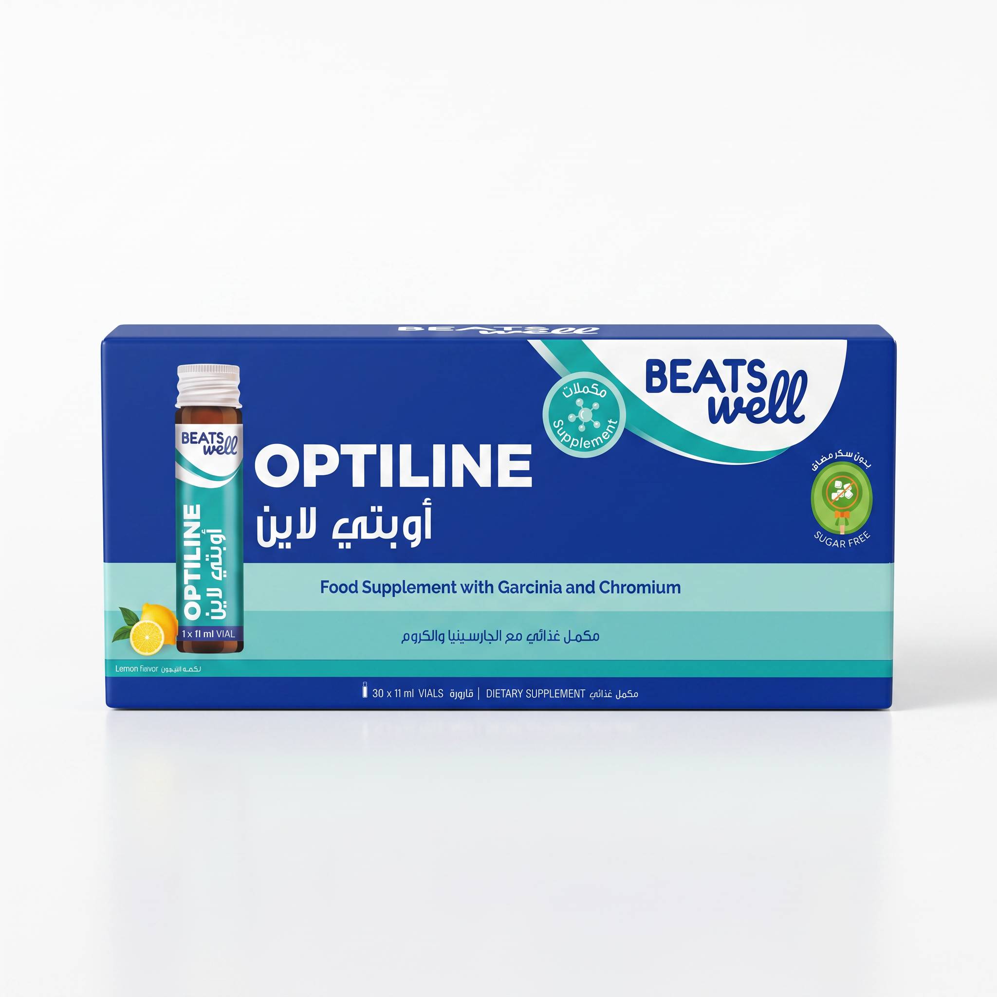 Beatswell Optiline Garcinia Lemon Flavour - 30 Drinkable Vials