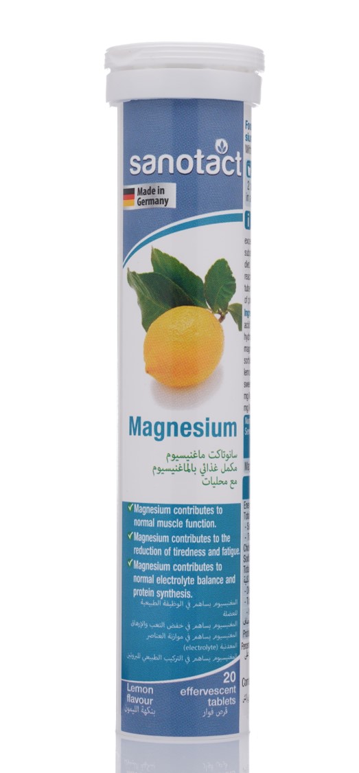 Sanotact Magnesium 375 mg - 20 Lemon Effervescent Tablets