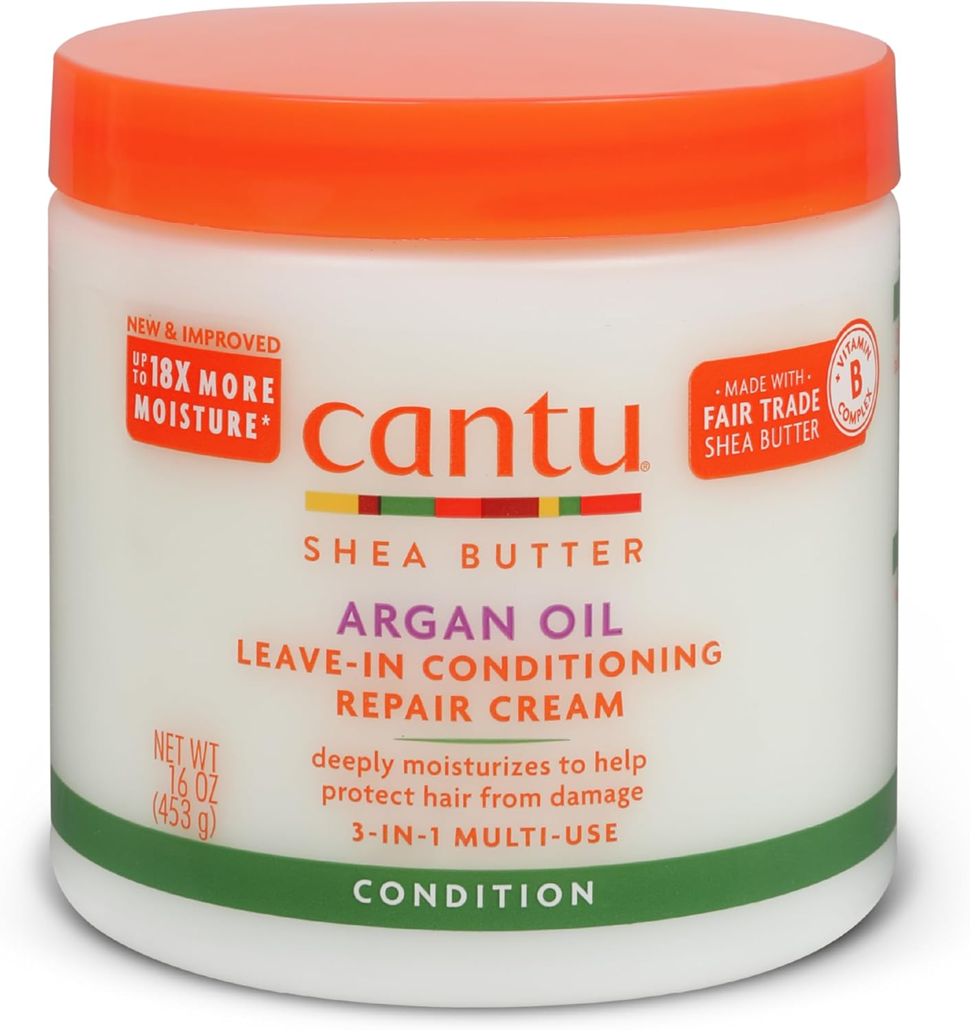 Cantu Argan Oil Leave-In Conditioner Cream 453 Gm
