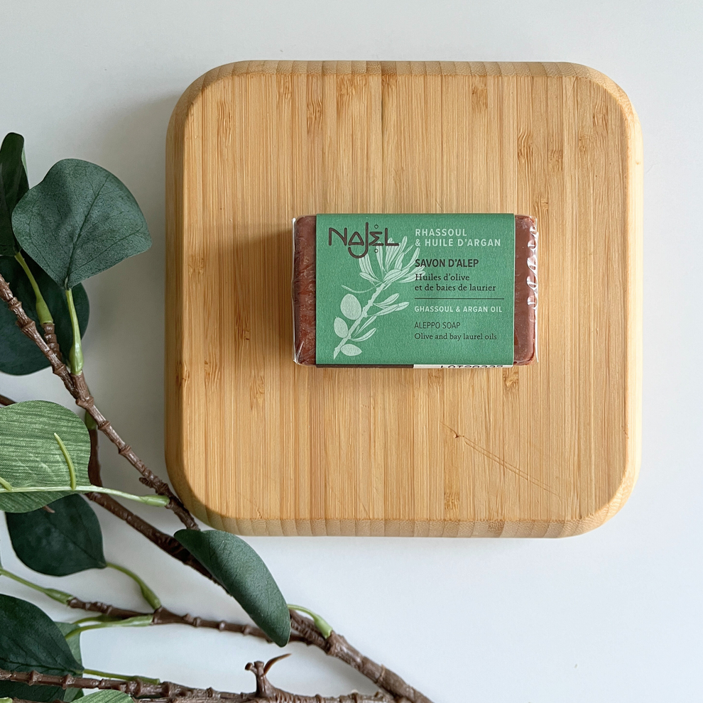 Najel Aleppo Soap Ghassoul & Argan Oil 100g