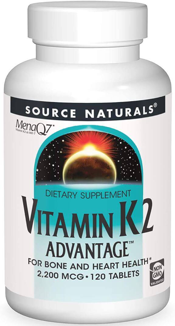 Source Naturals Vitamin K2 Advantage 2200 mcg - 120 Tablets