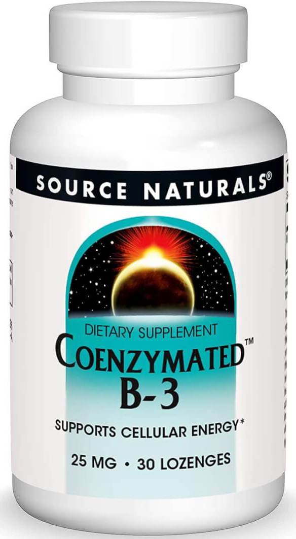 Source Naturals Coenzymated Vitamin B3 25 mg - 30 Lozenges