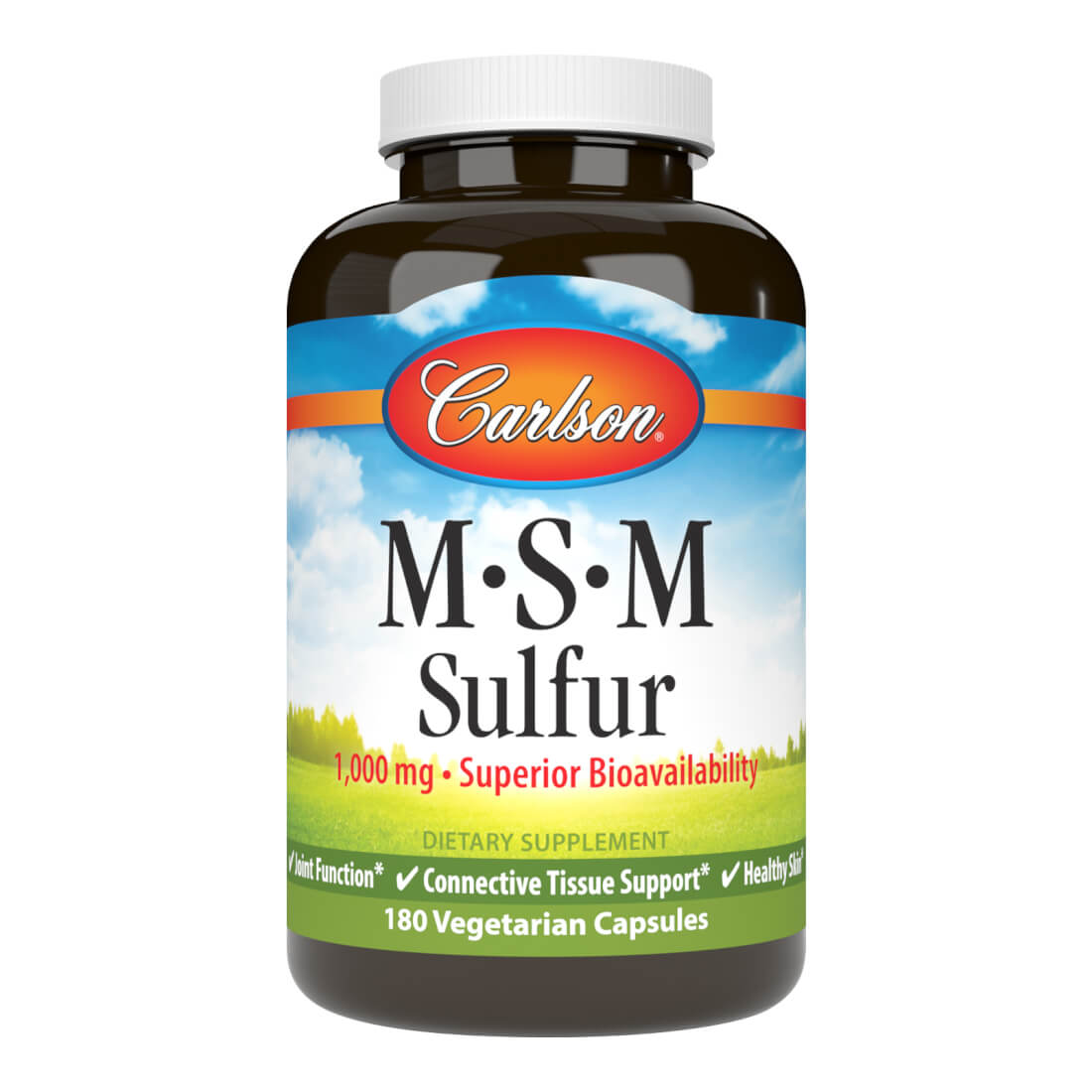 Carlson Msm Sulfur 1000 Mg 180 Caps
