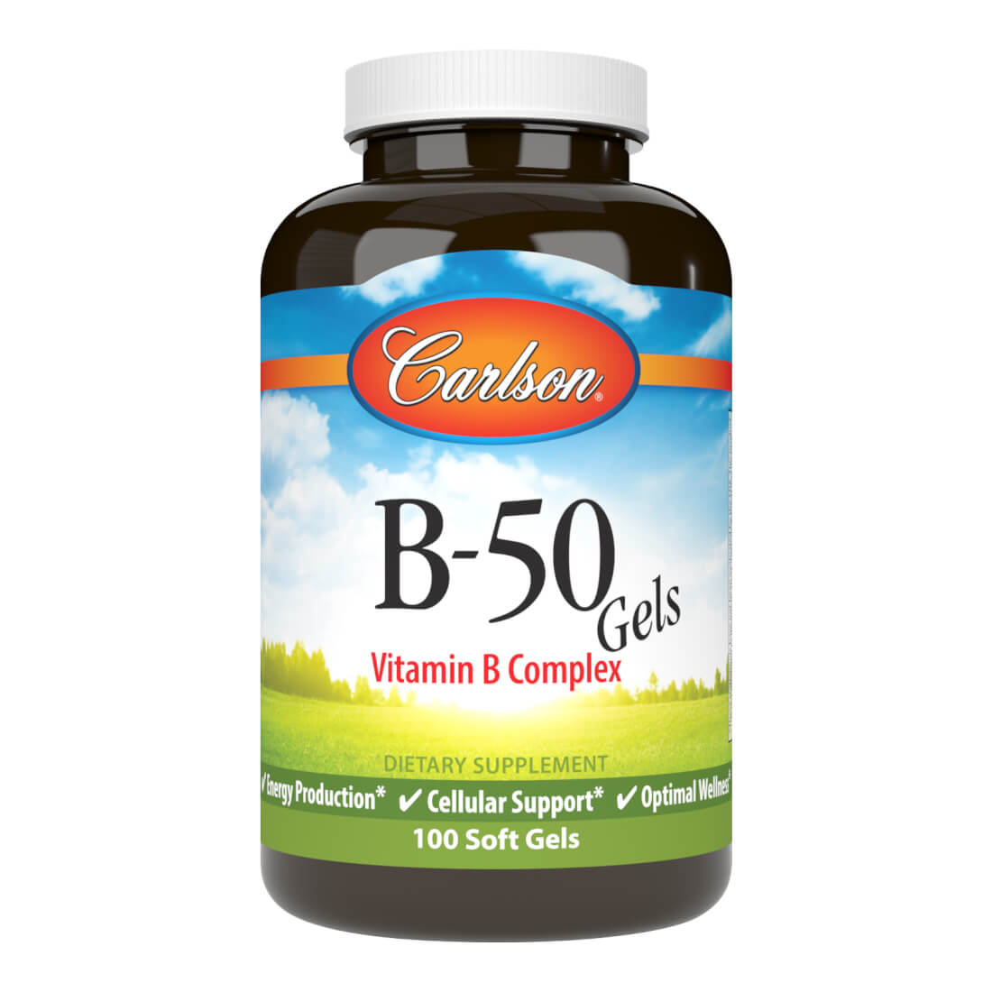 Carlson B-50 Vitamin B Complex 100 Softgels