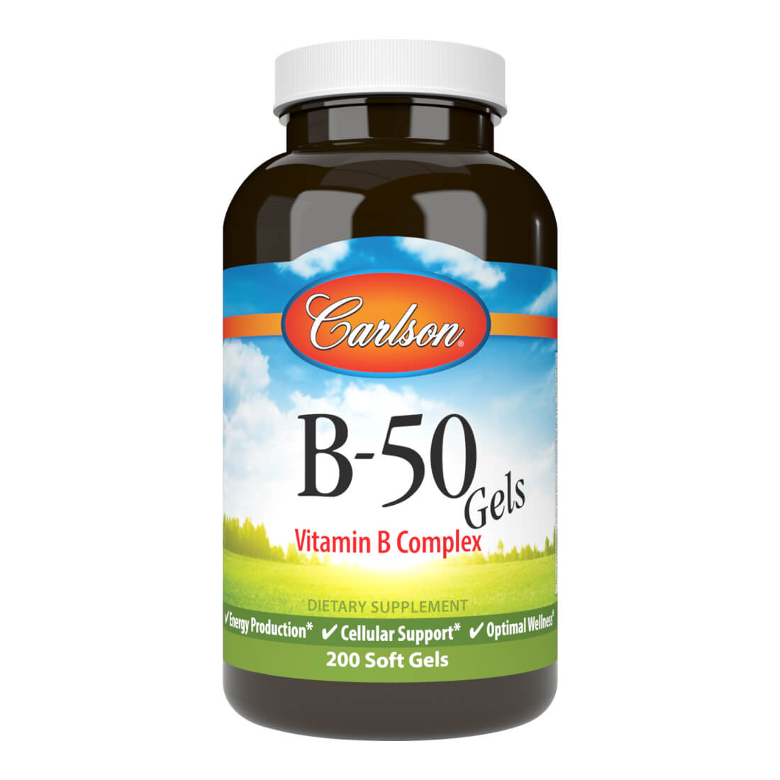Carlson B-50 Vitamin B Complex 200 Softgels