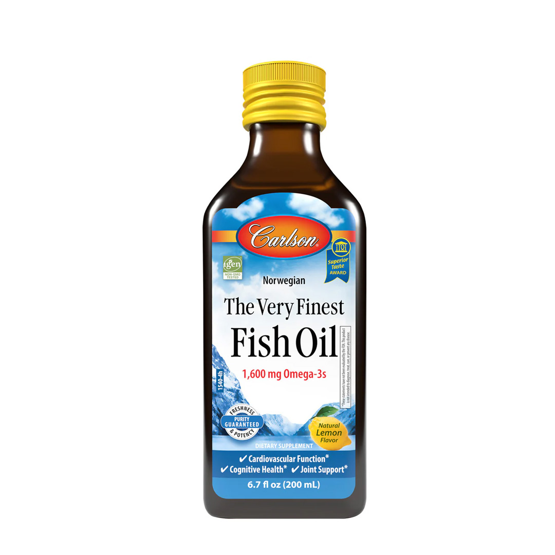 Carlson The Very Finest Fish Oil 1600 mg Omega-3 200 ml Lemon Liquid