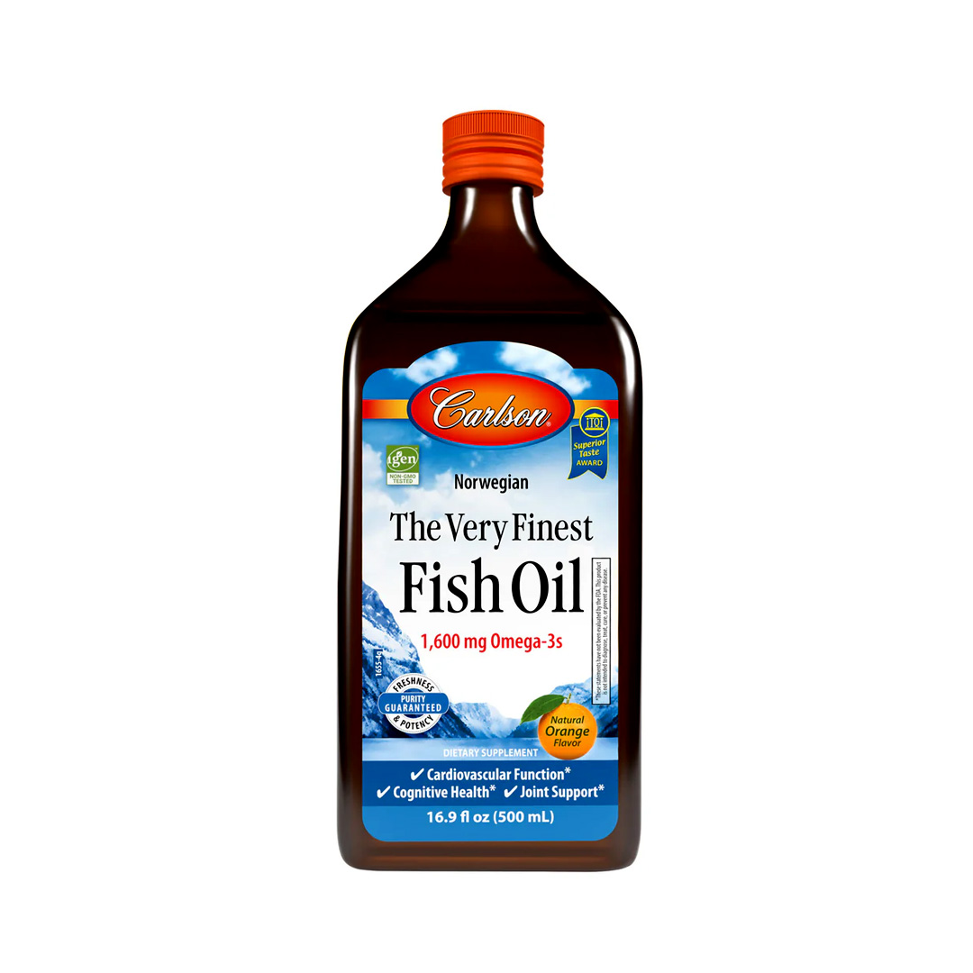 Carlson The Very Finest Fish Oil 1600 mg Omega-3 500 ml Orange Liquid